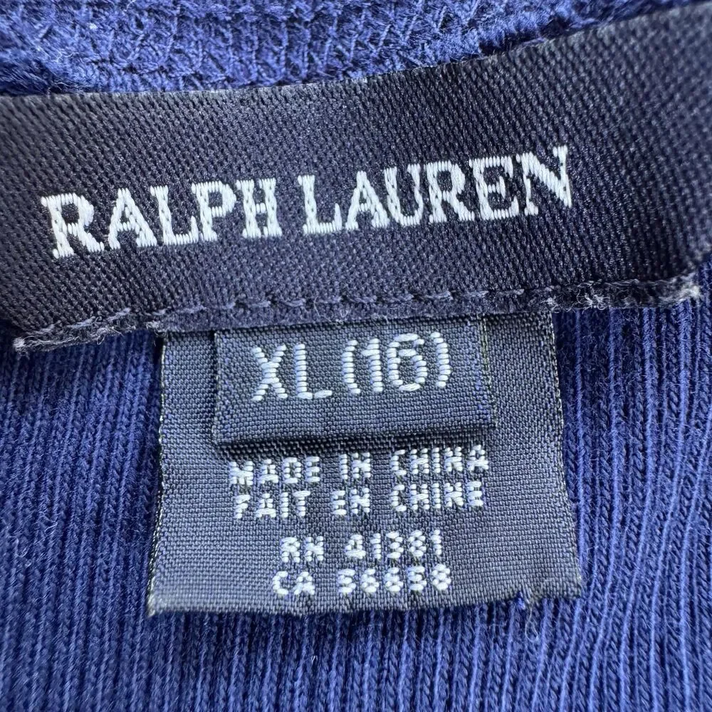 New Ralph Lauren Polo Blue Tennis Shortsleeve Cotton Dress Girls XL 16 Adult S - Picture 4 of 13